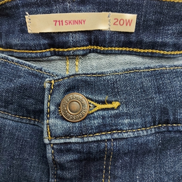 Levi's 711 SKINNY WOMEN'S JEANS distressed - Picture 6 of 9
